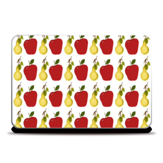 Cute Red Apple And Pear Fruit Pattern Laptop Skins