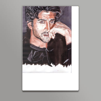 Superstar Hrithik Roshan exudes charisma and promise Wall Art