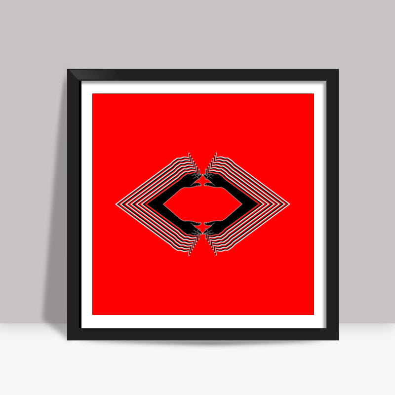 Smokin Kiss Love Square Art Prints