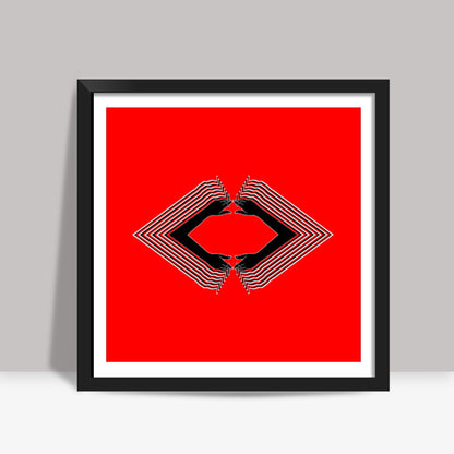 Smokin Kiss Love Square Art Prints
