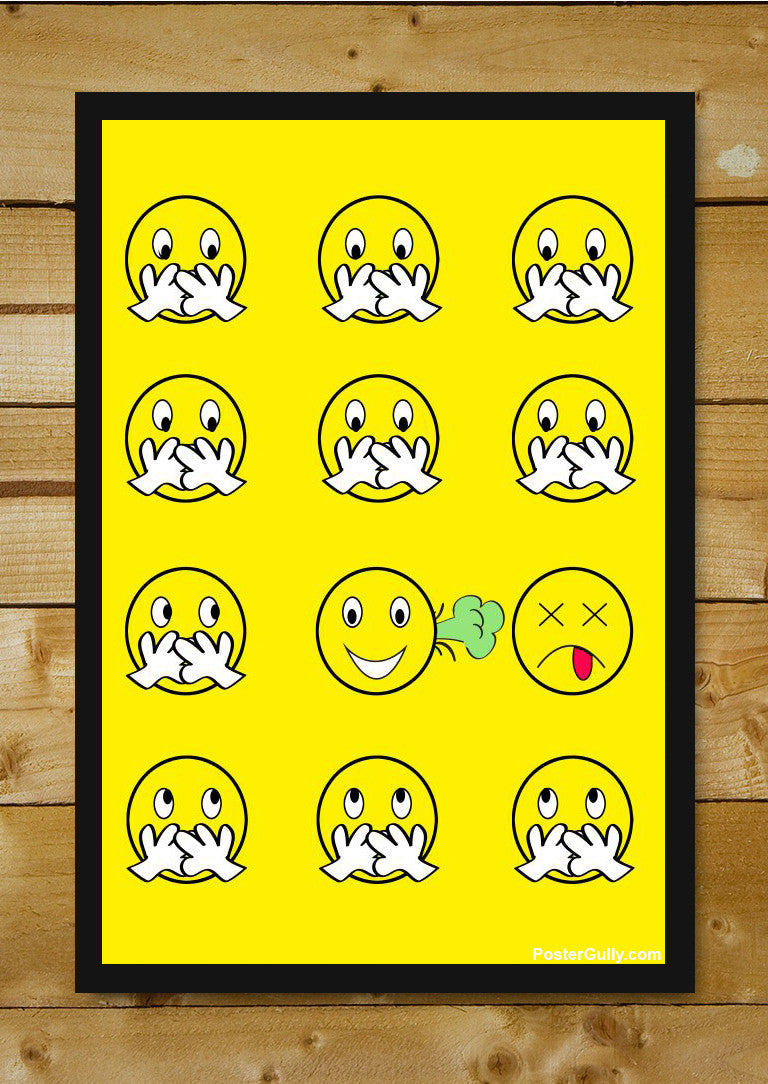 Wall Art, Minimal Faces Yellow Artwork
