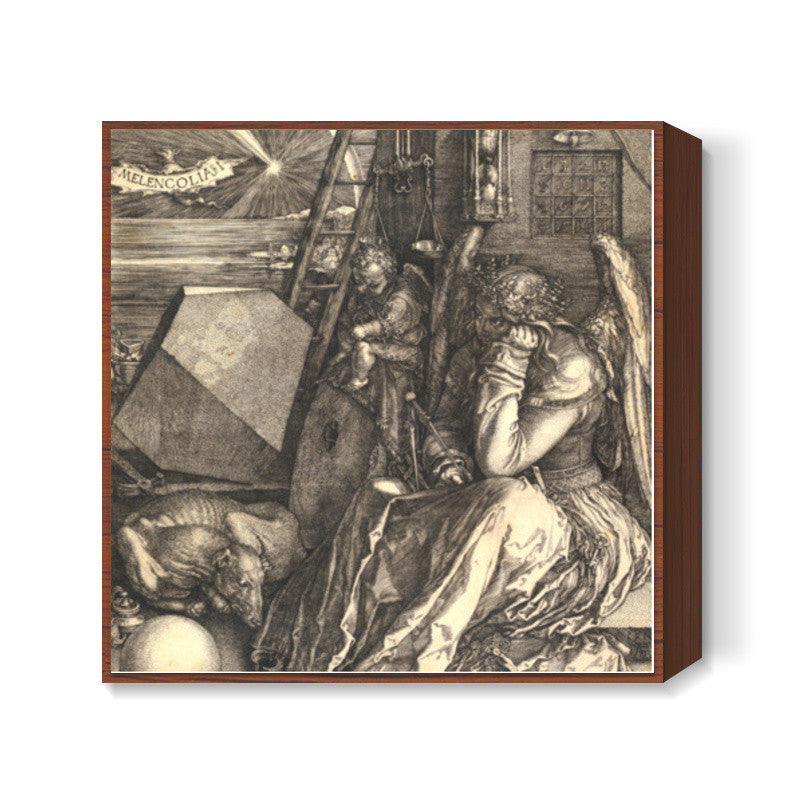 Melencolia I by Albrecht Dürer Square Art Prints