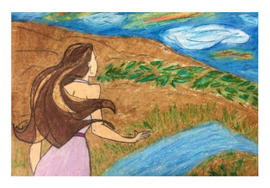 The Wait  Oil Pastels Art  Art PosterGully Specials
