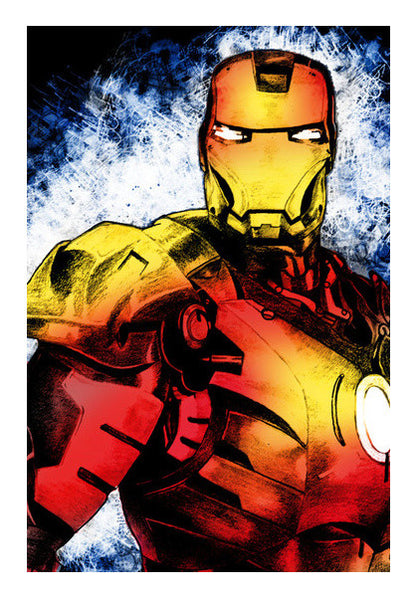 Ironman Fan Art - Grunge Wall Art