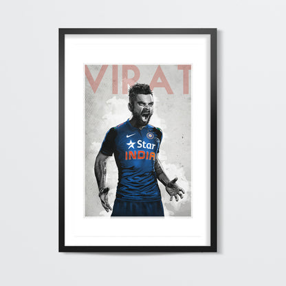 Virat Kohli Poster Wall Art