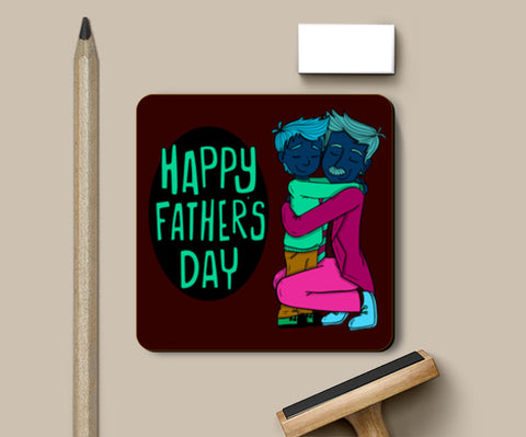 Son With Father Fathers Day Coasters