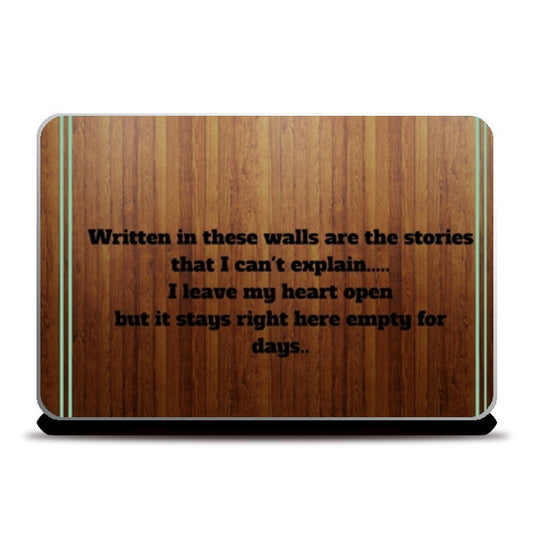 1D Quote Laptop Skins