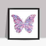 Geometric Butterfly Square Art Prints
