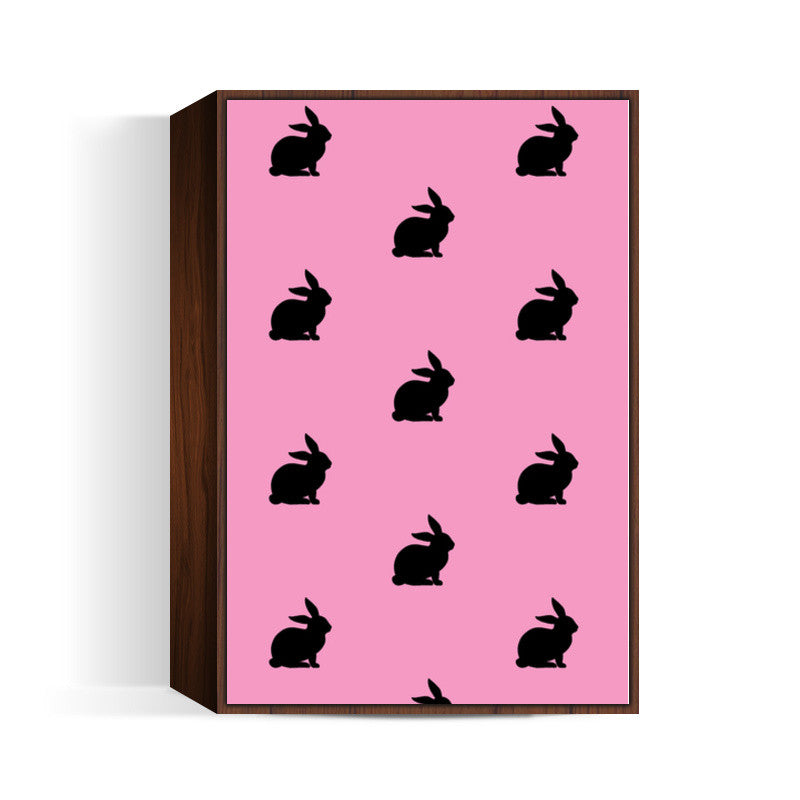 Bunnies Pink Wall Art