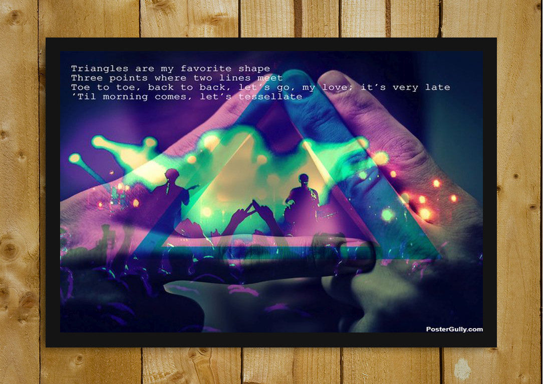 Wall Art, Alt-J Triangles Artwork