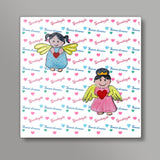 Cute Fairies Good Night Sweet Dreams Kids Nursery Square Art Prints