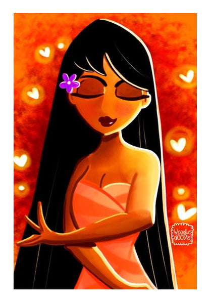 The Fiery Girl Wall Art