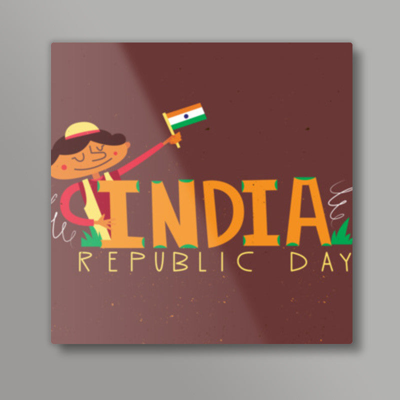 Republic Day Square Art Prints