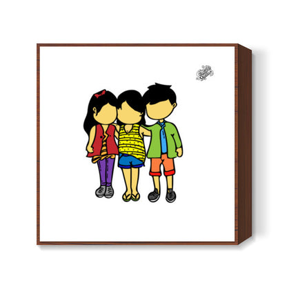 #GoggiGoggiEverywhere..!!! | Celebrating #TrueFriendship. Square Art Prints