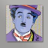 Charlie Chaplin Minimal Design Square Art Prints