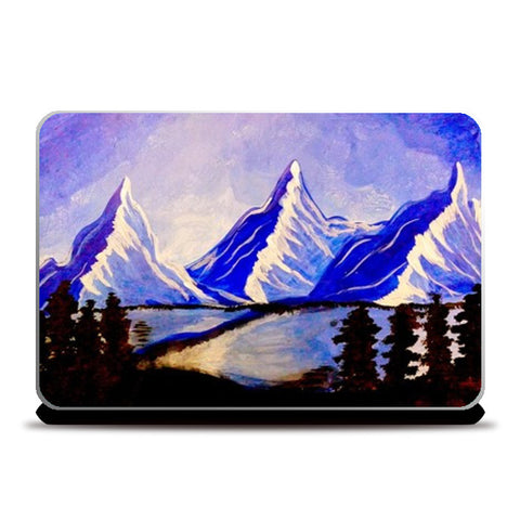Blue Mountains Nature Paintings Laptop Skins