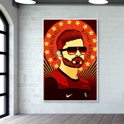 King Virat Kohli Wall Art