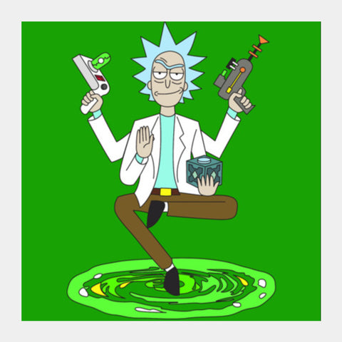 Hey Morty, lets get Schwifty Square Art Prints