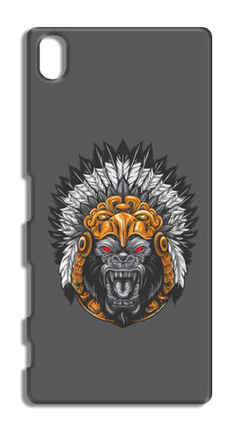 Gorilla Wearing Aztec Headdress Sony Xperia Z5 Cases