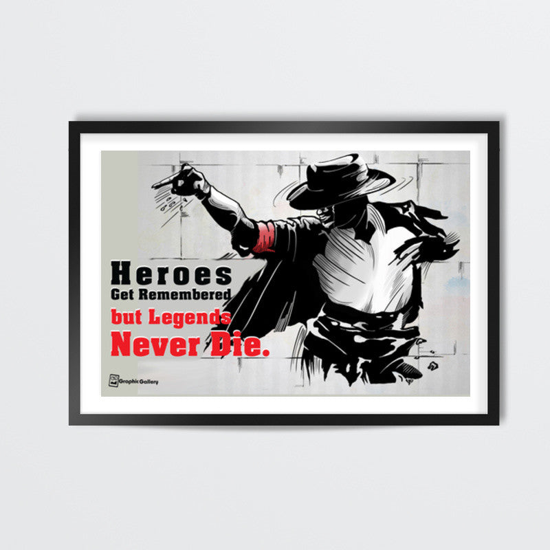 Legends Never Die Wall Art