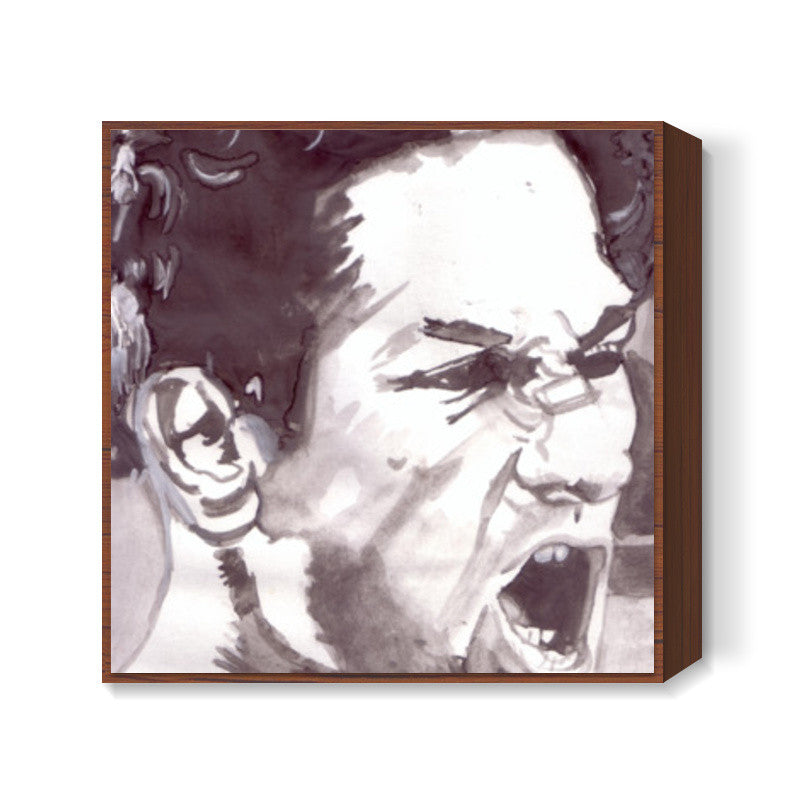 Hollywood actor Robert De Niro is the raging bull Square Art Prints