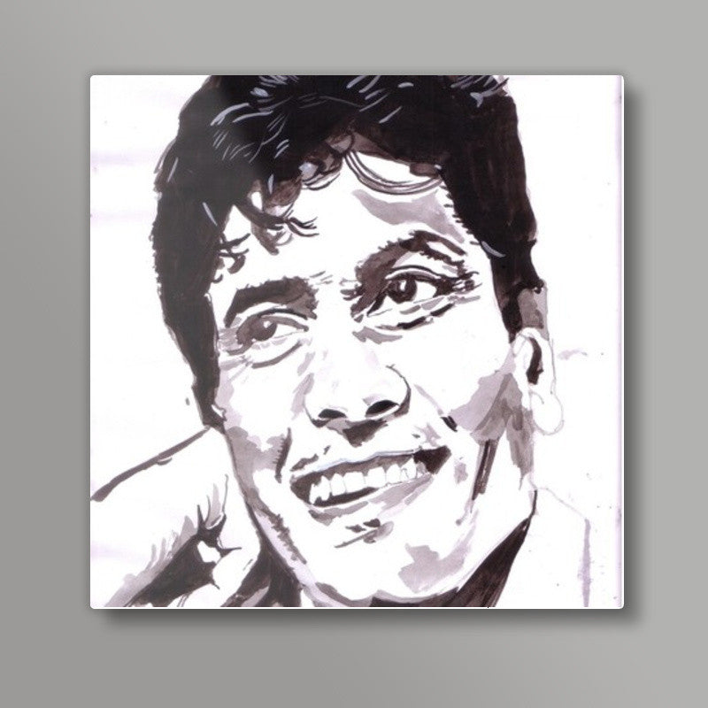 Bollywood actor Jeetendra acted well in several family dramas Square Art Prints