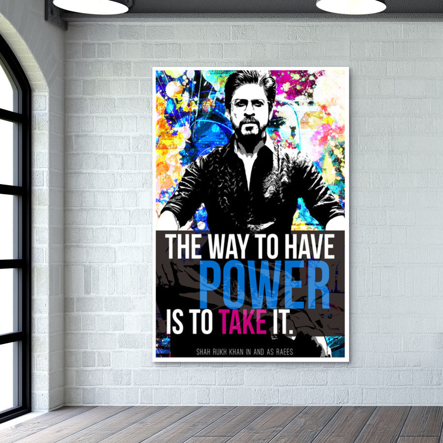 Shah Rukh Khan in Raees Wall Art