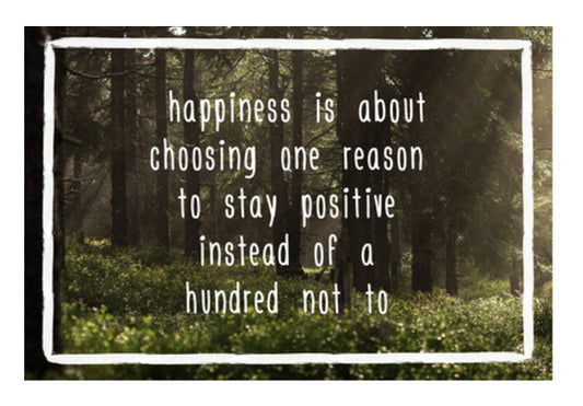 Happiness Motivational Poster Wall Art