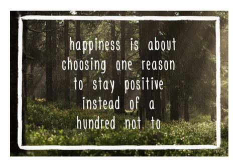 Happiness Motivational Poster Wall Art