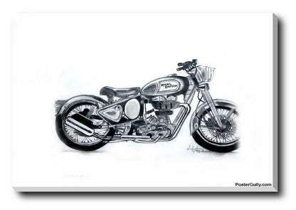 Brand New Designs, Royal Enfield Sketch Artwork