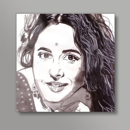 Vidya Balan woos in a traditional avatar Square Art Prints