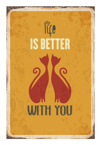 Life Is Better With You Wall Art