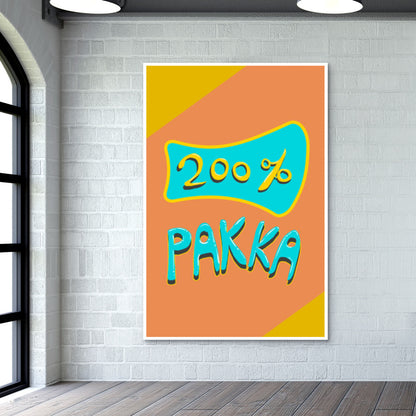 200% Pakka (Texture Back) Wall Art