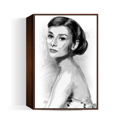 Audrey Hepburn sketch Wall Art