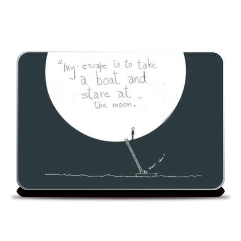 moon lover | quote Laptop Skins
