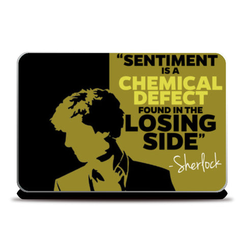 SHERLOCK | Sentiment Quote Laptop Skins