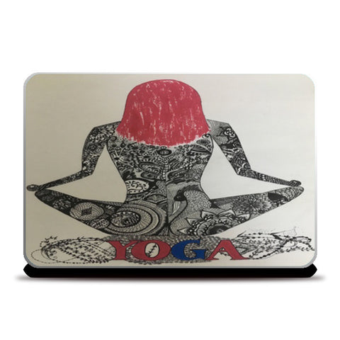 yoga, art, zen, meditate laptop skin Laptop Skins