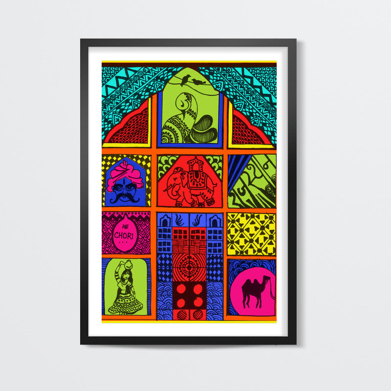 Vibrant Rajasthan Wall Art