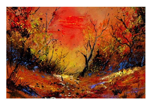 Wall Art, sunset in the wood Wall Art