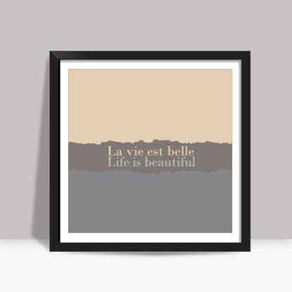 Focus on the good Square Art Prints