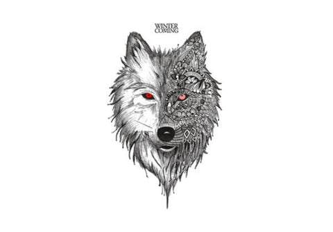 PosterGully Specials, Game Of Thrones | Winter is Coming | Wolf Wall Art