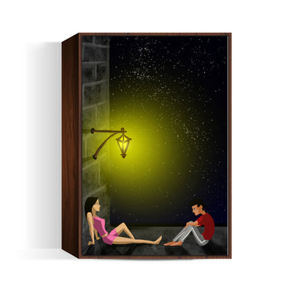 Terrace couple Wall Art