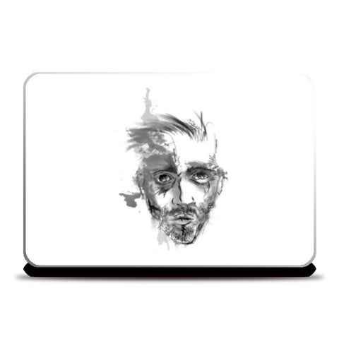 Face on the wall Laptop Skins