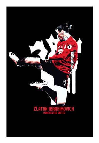 Zlatan Ibrahimovic - Manchester United. Wall Art