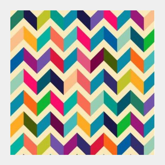 Up Down with Colour  Square Art Prints