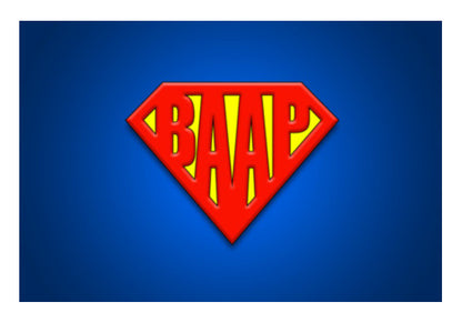 SUPER-BAAP | Fathers Day Wall Art