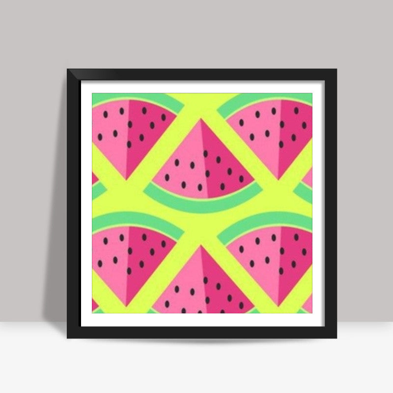 New watermelon Square Art Prints