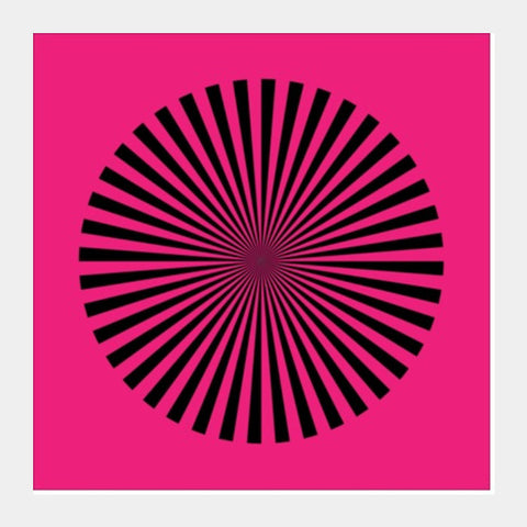 Square Art Prints, OPTICAL ILLUSION Square Art Prints