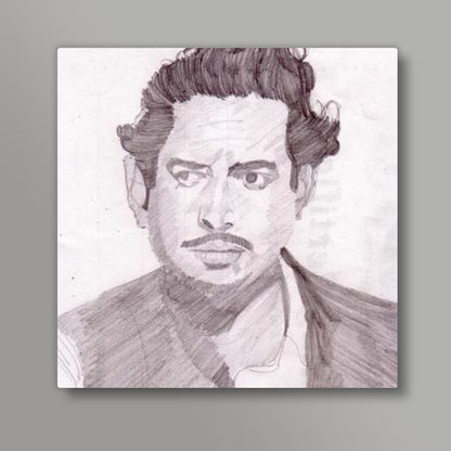 Bollywood visionary and star Guru Dutt was passionate for cinema Square Art Prints