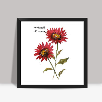 Friends Forever Square Art Print